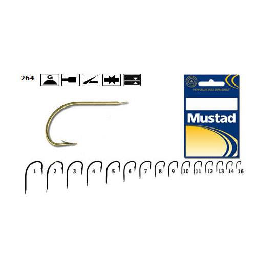 Mustad Hook Gold 264 N° 10 pz. 50